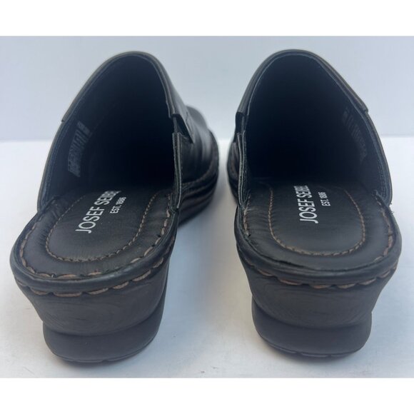 Josef Seibel Womens Black Leather Clog Carole (56308) EU 37 US 6-6.5 - Picture 3 of 12